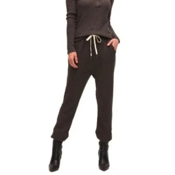 Philanthropy Zayden Jogger Waffle Knit High Rise Joggers Sz Small - Picture 2 of 15